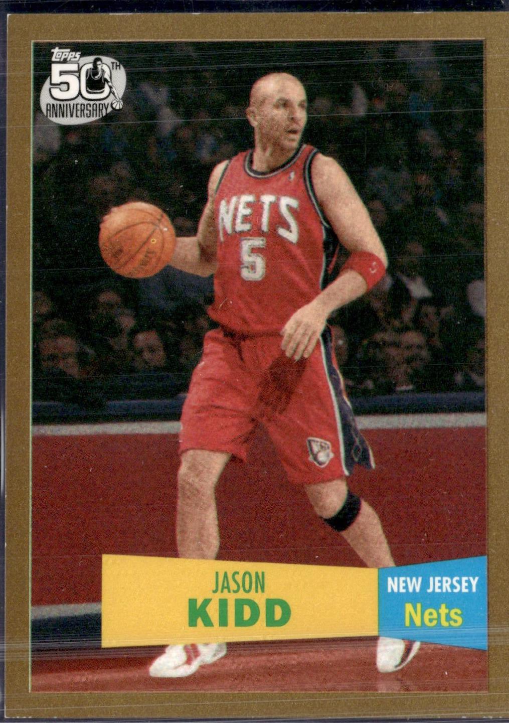 2007 Topps 1957-58 Variation Jason Kidd [Gold] #5 card