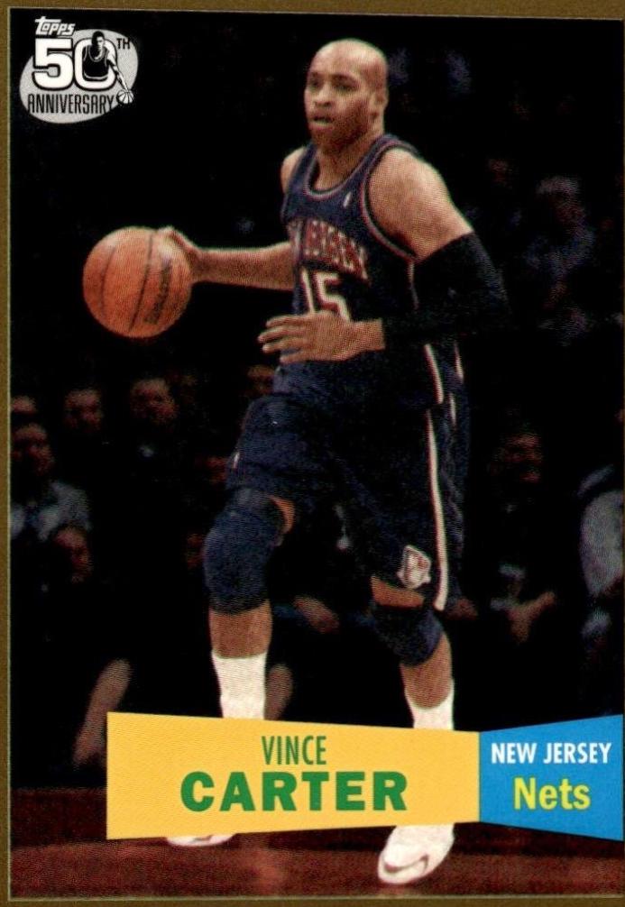 2007 Topps 1957-58 Variation Vince Carter [Gold] #28 card