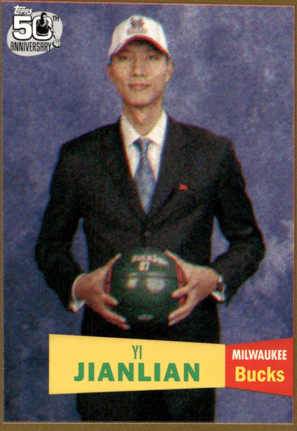 2007 Topps 1957-58 Variation Yi Jianlian [Gold] #116 card