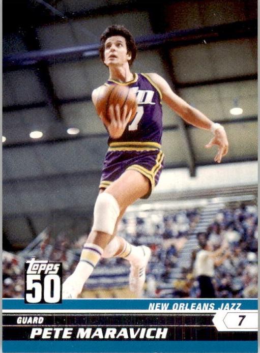 2007 Topps 50th Anniversary Pete Maravich #50 card