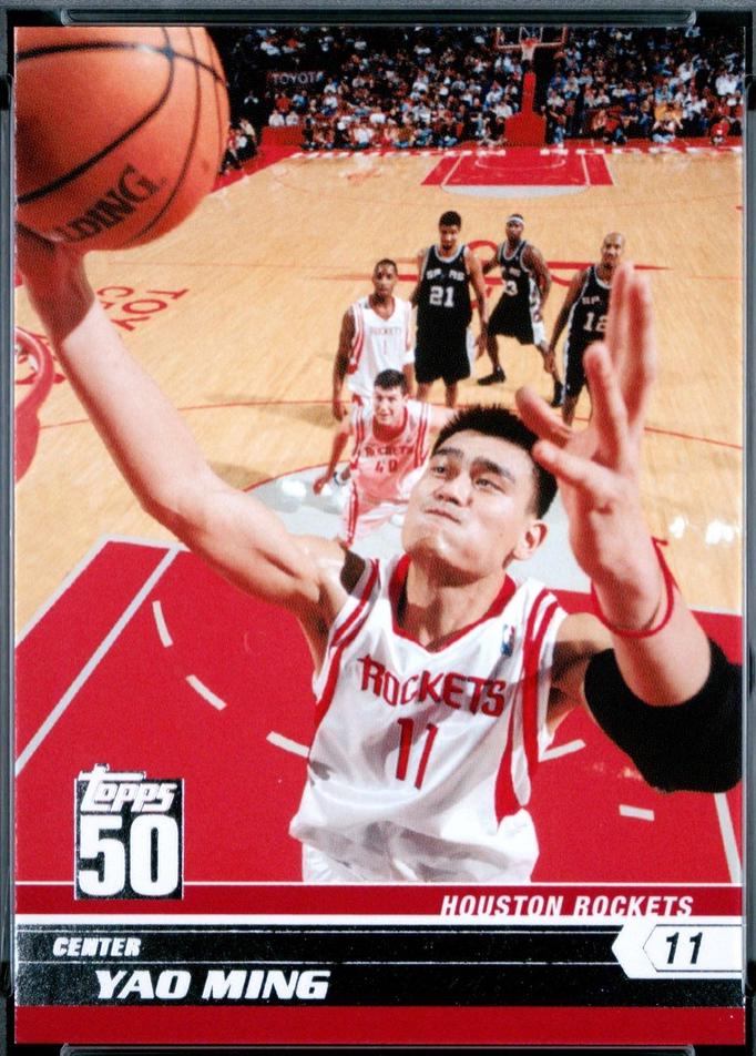 2007 Topps 50th Anniversary Yao Ming #31 card