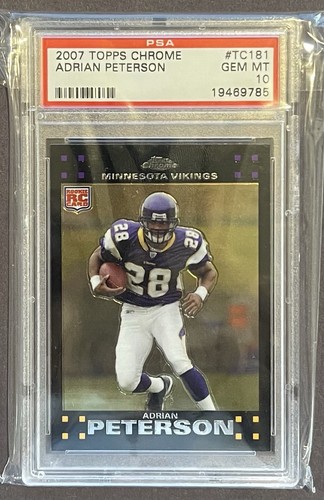 2007 Topps Chrome Adrian Peterson #TC181 card