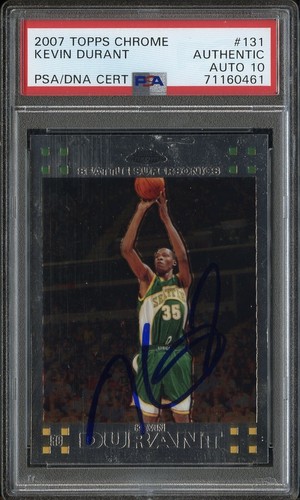 2007 Topps Chrome Kevin Durant #131 card