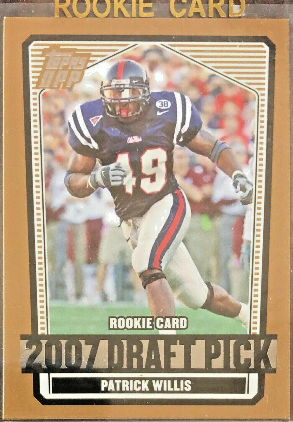 2007 Topps Draft Picks & Prospects Patrick Willis #105 card