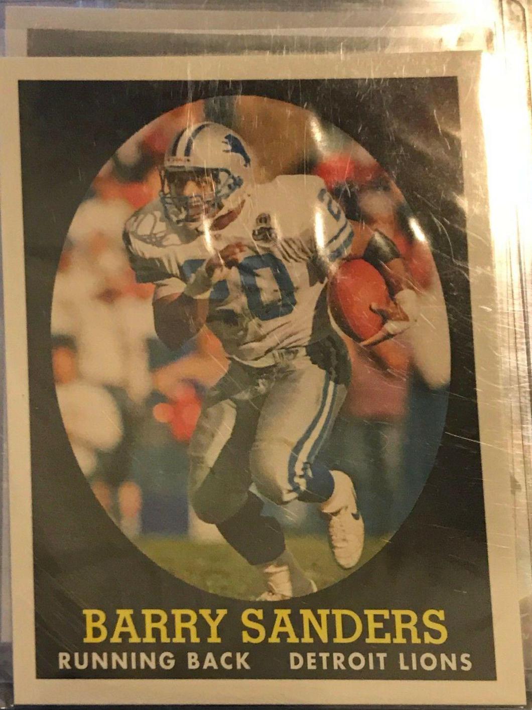2007 Topps Turn Back the Clock Barry Sanders #20 card