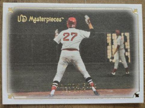 2007 Upper Deck Masterpieces Carlton Fisk #5 card