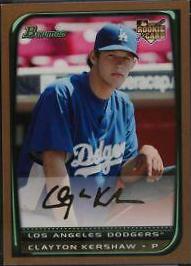 2008 Bowman Draft Picks Clayton Kershaw [Gold] #BDP26 card