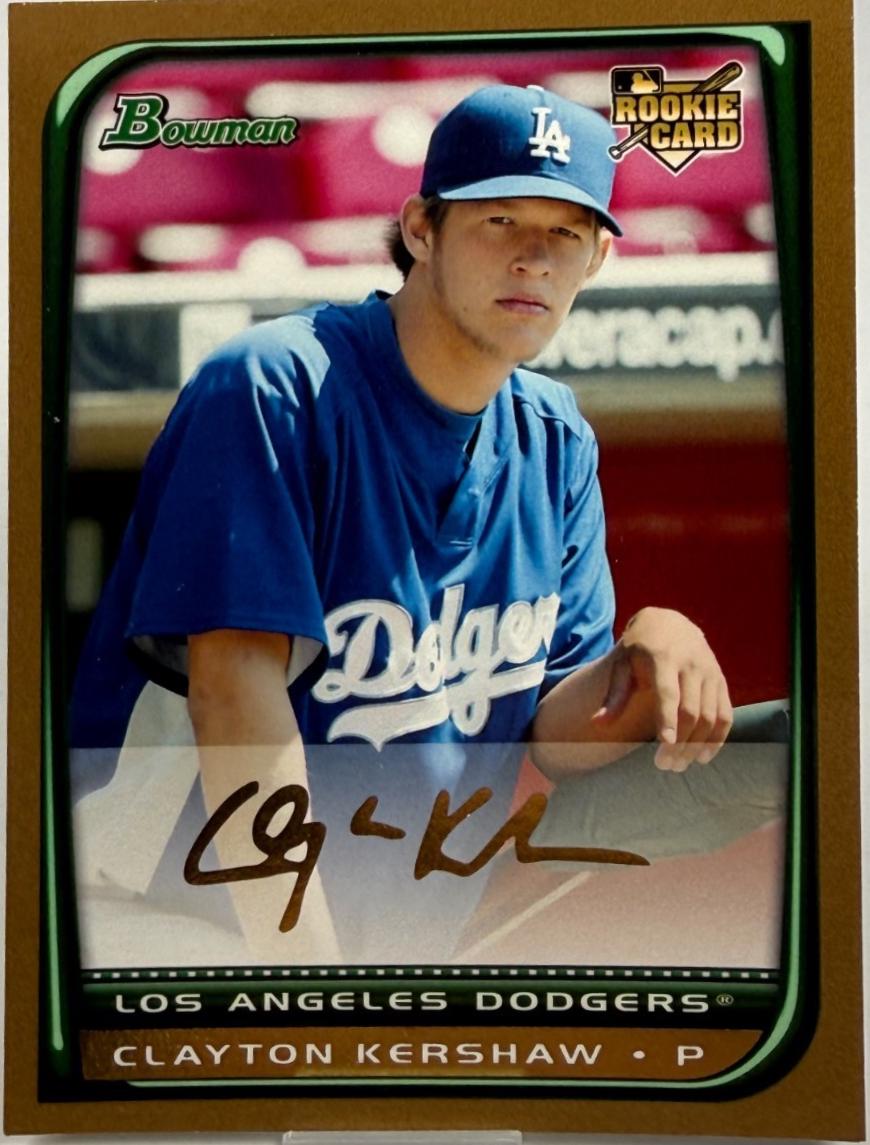 2008 Bowman Draft Picks & Prospects Clayton Kershaw [Gold] #BDP26 card
