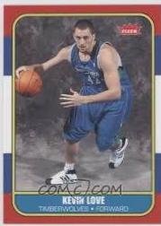 2008 Fleer 1986-87 Rookies Kevin Love #167 card