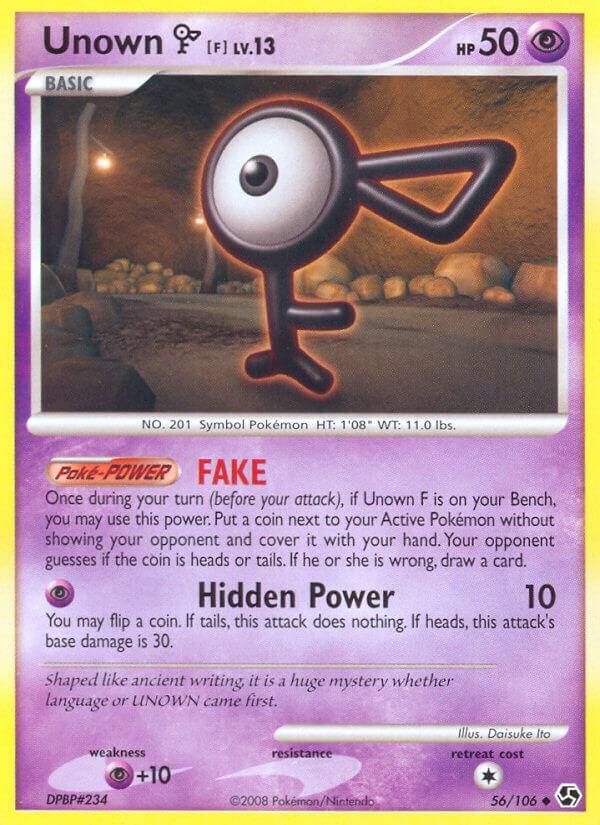 2008 Great Encounters Unown F #56 card