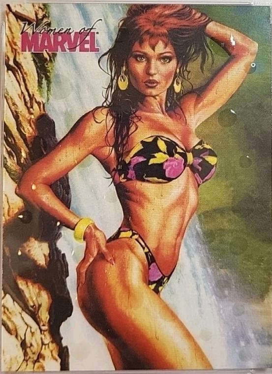 2008 Rittenhouse Women of Marvel Swimsuit Edition Mary Jane #S7 card