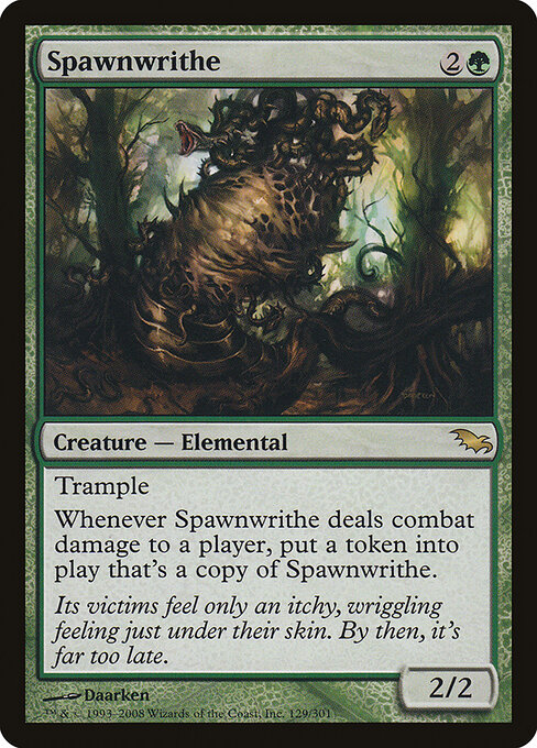 2008 Shadowmoor Spawnwrithe #129 card