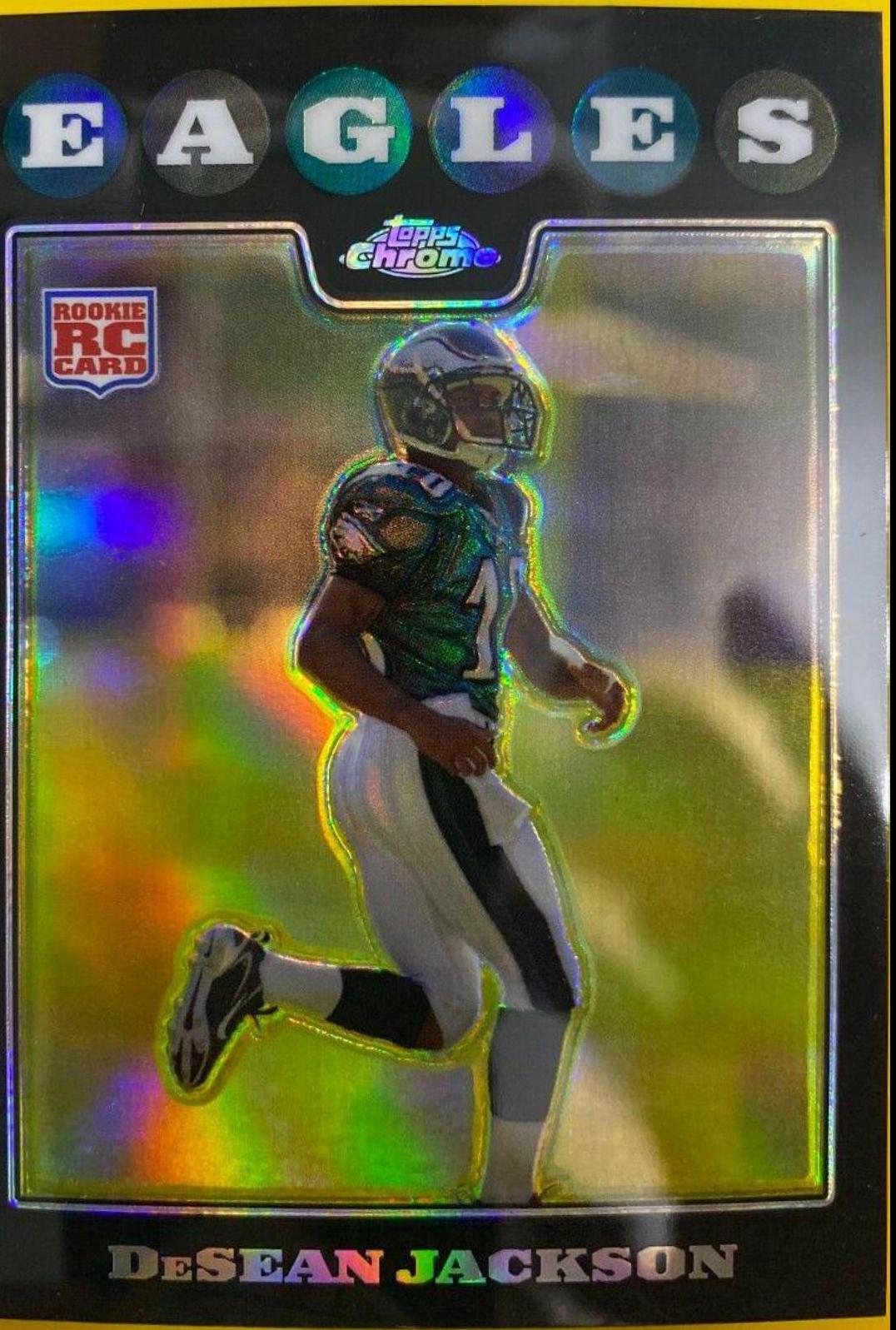 2008 Topps Chrome DeSean Jackson [Refractor] #TC198 card