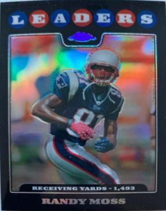 2008 Topps Chrome Randy Moss [Refractor] #TC128 card