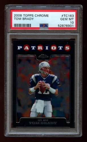 2008 Topps Chrome Tom Brady #TC163 card