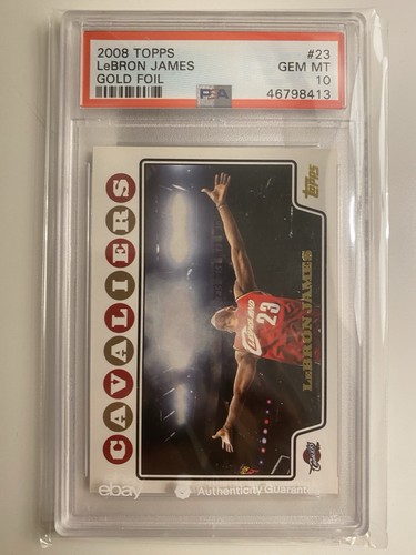 2008 Topps LeBron James [Gold Foil] #23 card