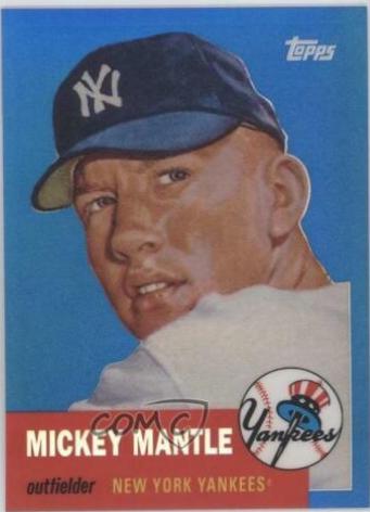 2008 Topps Mickey Mantle Mickey Mantle [Blue] #MMR-53 card