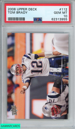 2008 Upper Deck Tom Brady #112 card