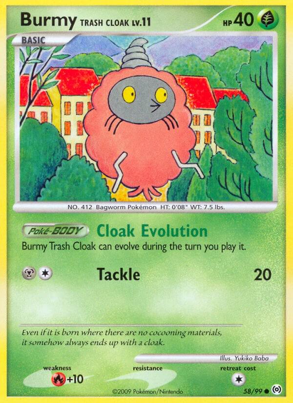 2009 Arceus Burmy #58 card