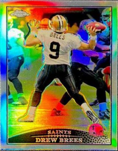 2009 Topps Chrome Drew Brees [Back to Camera Refractor] #TC26 card