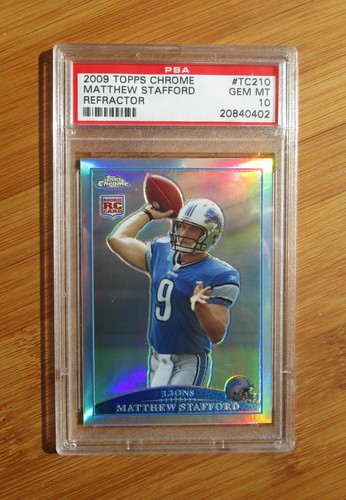 2009 Topps Chrome Matthew Stafford [Refractor] #TC210 card