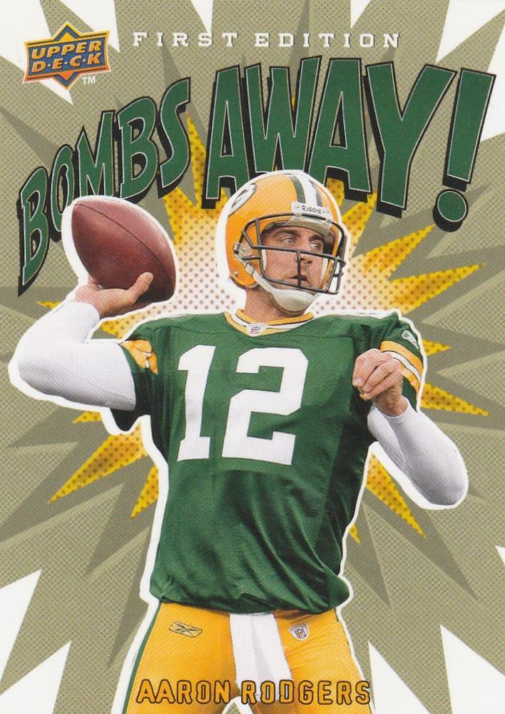 2009 Upper Deck First Edition Bombs Away Aaron Rodgers #BA-19 card
