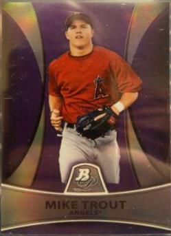 2010 Bowman Platinum Prospects Mike Trout [Purple Refractor] #PP5 card