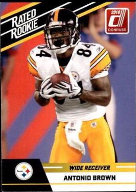 2010 Panini Donruss Rated Rookies Antonio Brown #6 card