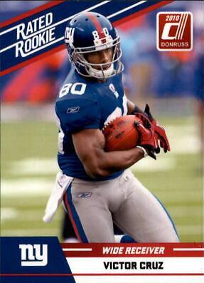 2010 Panini Donruss Rated Rookies Victor Cruz #100 card