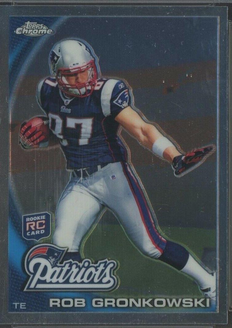 2010 Topps Chrome Rob Gronkowski [Running, Cutting Pose] #C112 card