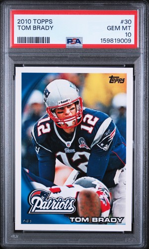 2010 Topps Tom Brady #30 card