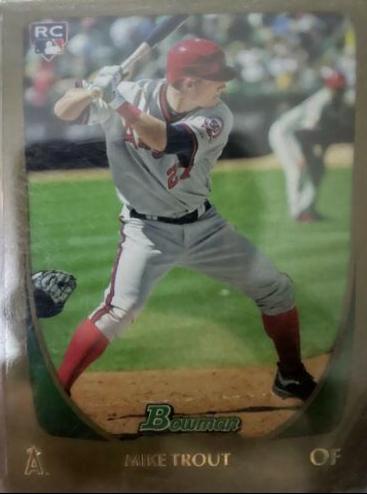 2011 Bowman Draft Mike Trout [Gold] #101 card