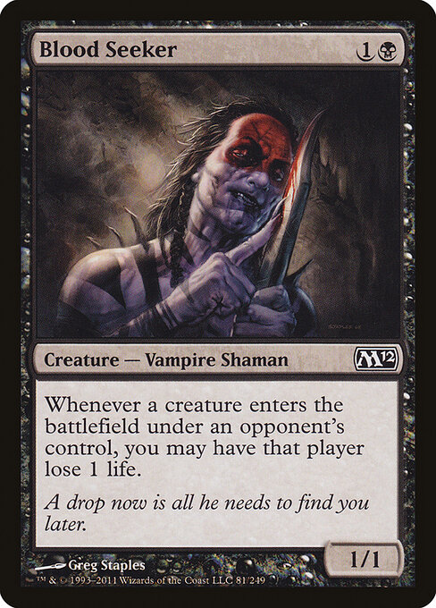 2011 Magic 2012 Blood Seeker #81 card