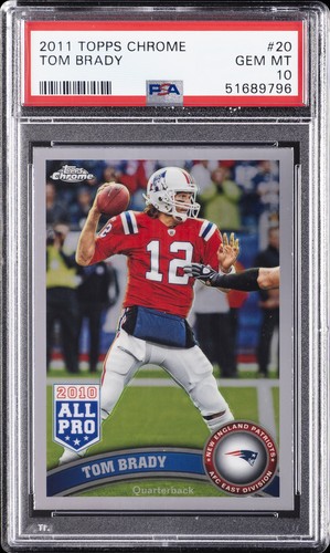 2011 Topps Chrome Tom Brady #20 card