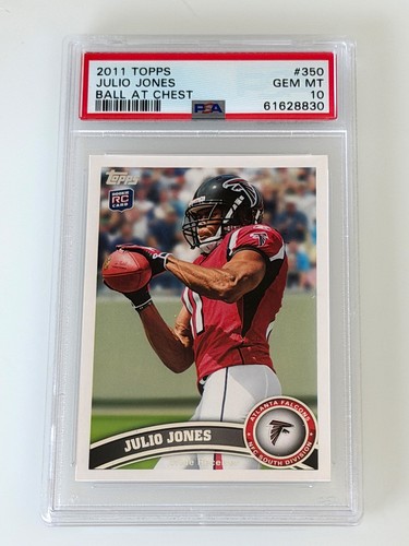 2011 Topps Julio Jones [Ball at Chest] #350 card
