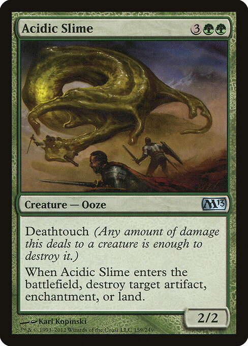 2012 Magic 2013 Acidic Slime #159 card