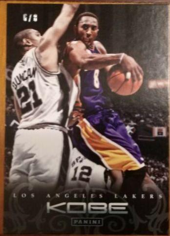 2012 Panini Kobe Anthology Kobe Bryant #6 card