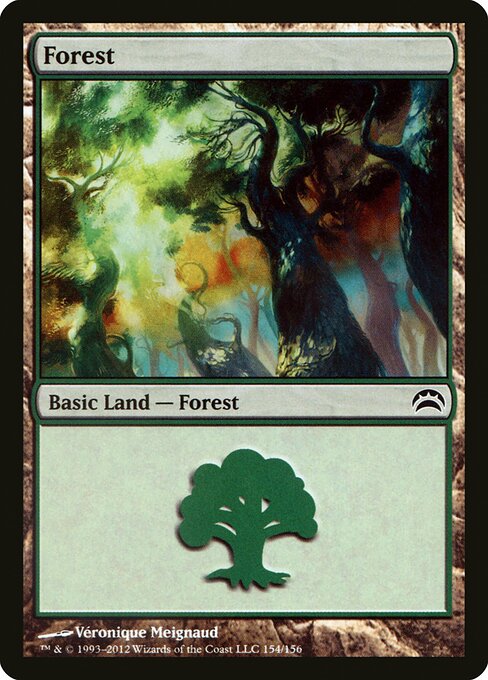 2012 Planechase 2012 Forest #154 card