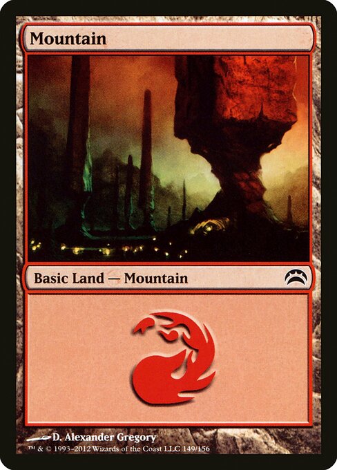 2012 Planechase 2012 Mountain #150 card