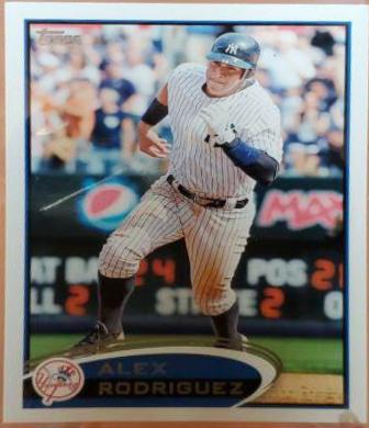 2012 Topps Alex Rodriguez #500 card