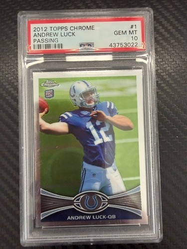 2012 Topps Chrome Andrew Luck [Passing Refractor] #1 card