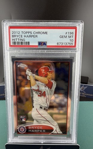 2012 Topps Chrome Bryce Harper [Hitting] #196 card