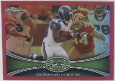 2012 Topps Chrome Marshawn Lynch [Refractor] #132 card