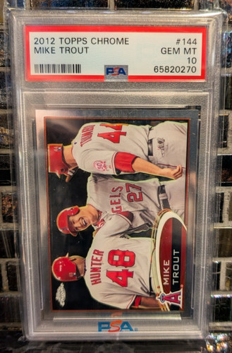 2012 Topps Chrome Mike Trout #144 card