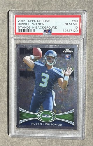 2012 Topps Chrome Russell Wilson [Stands in Background] #40 card