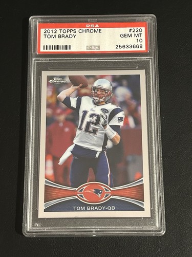 2012 Topps Chrome Tom Brady #220 card