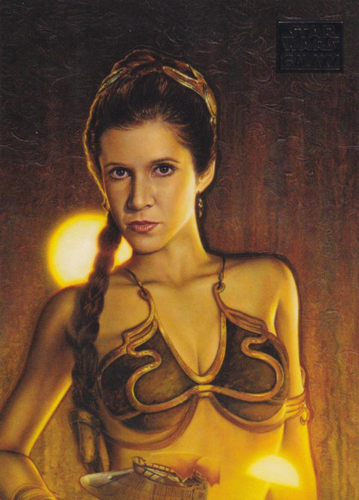 2012 Topps Galaxy Series 7 A Different side of Leia #729 card