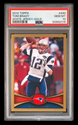 2012 Topps Tom Brady [White Jersey Gold] #440 card