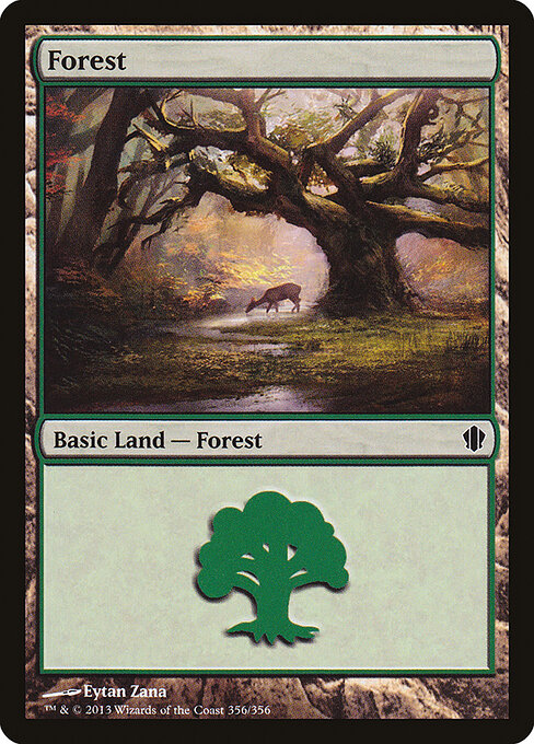 2013 Commander 2013 Forest #353 card
