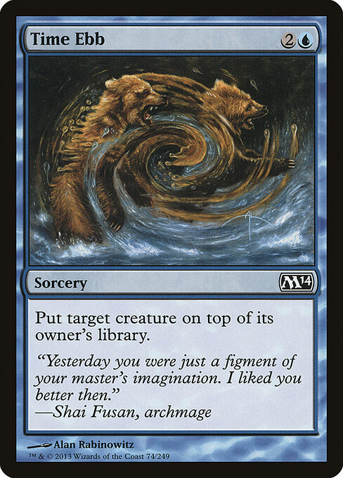 2013 Magic 2014 Time Ebb #74 card